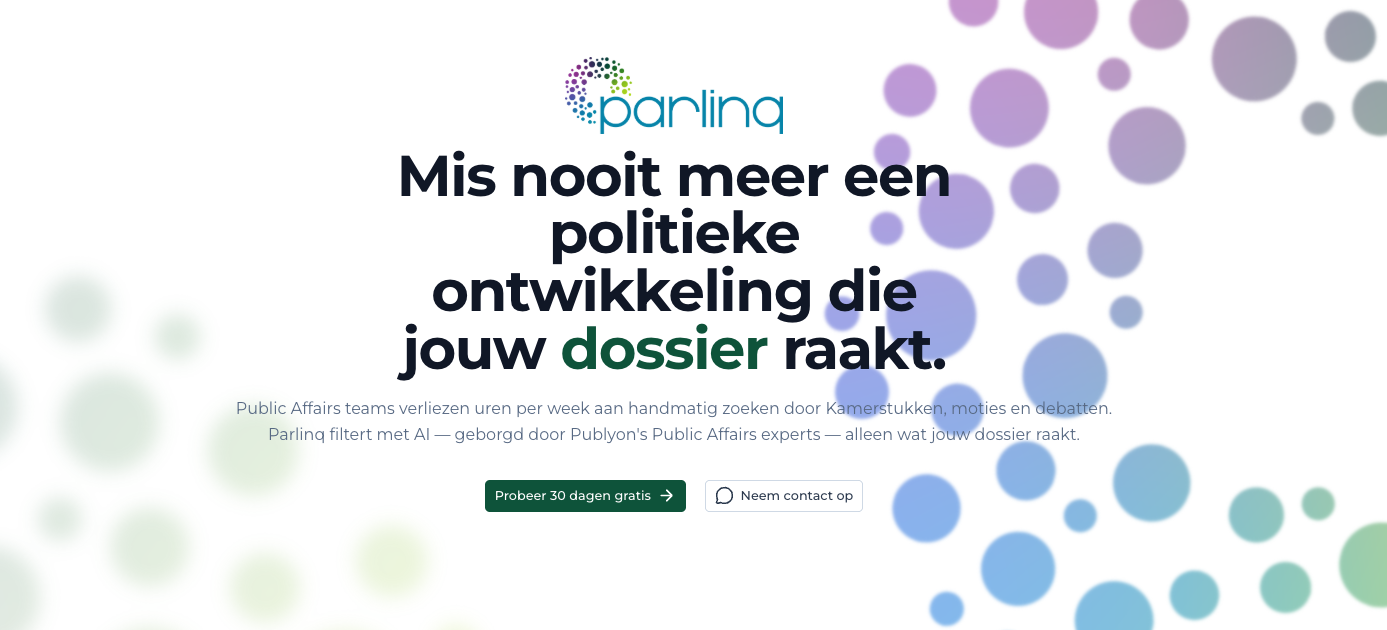 BeleidsRadar gaat verder als Parlinq
